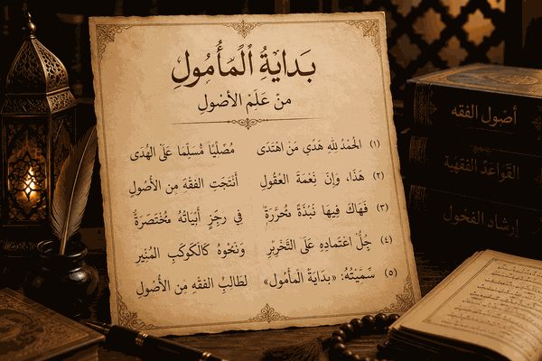 غلاف كتاب بداية المأمول من علم الأصول مع شرحه