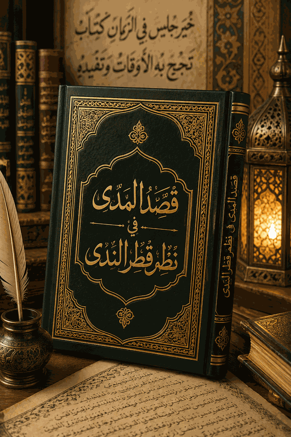 غلاف كتاب قصد المدى في نظم قطر الندى مع شرحه